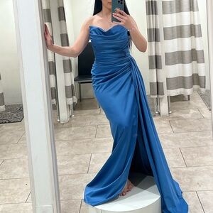 Fi Fashion Blue elegant dress